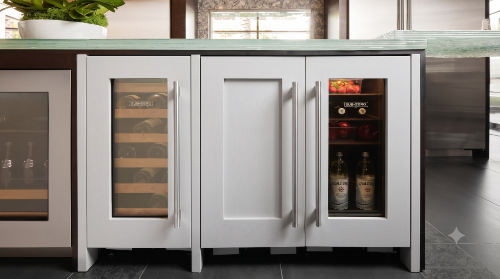 Sub-Zero built-in undercounter beverage cooler