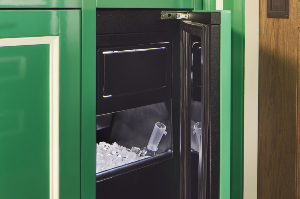Viking built-in ice maker in a modern kitchen